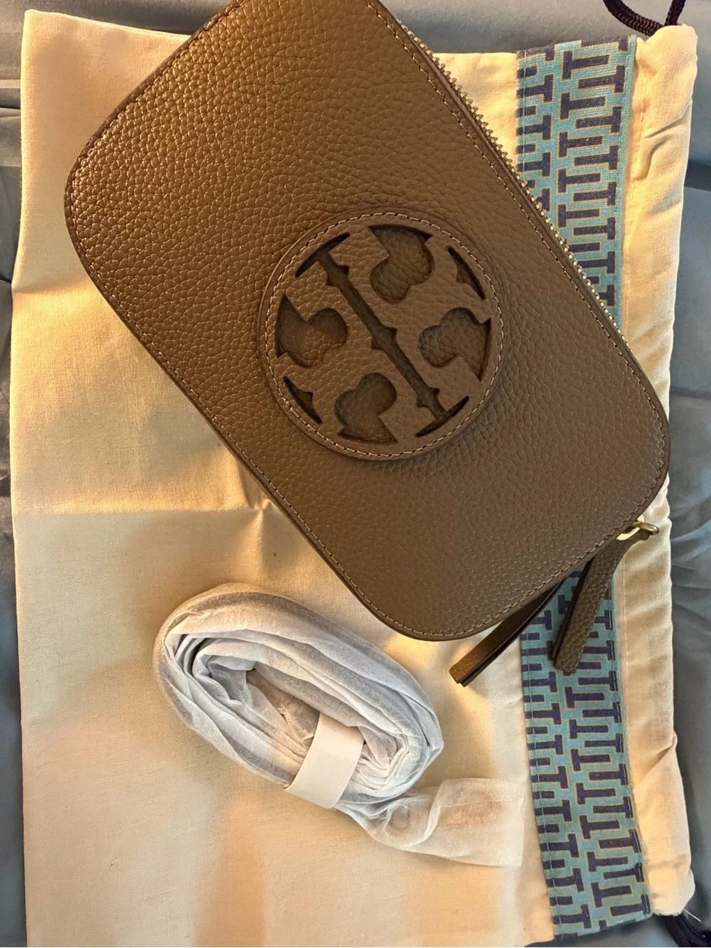 Tory Burch Miller Crossbody Bag Leather Logo